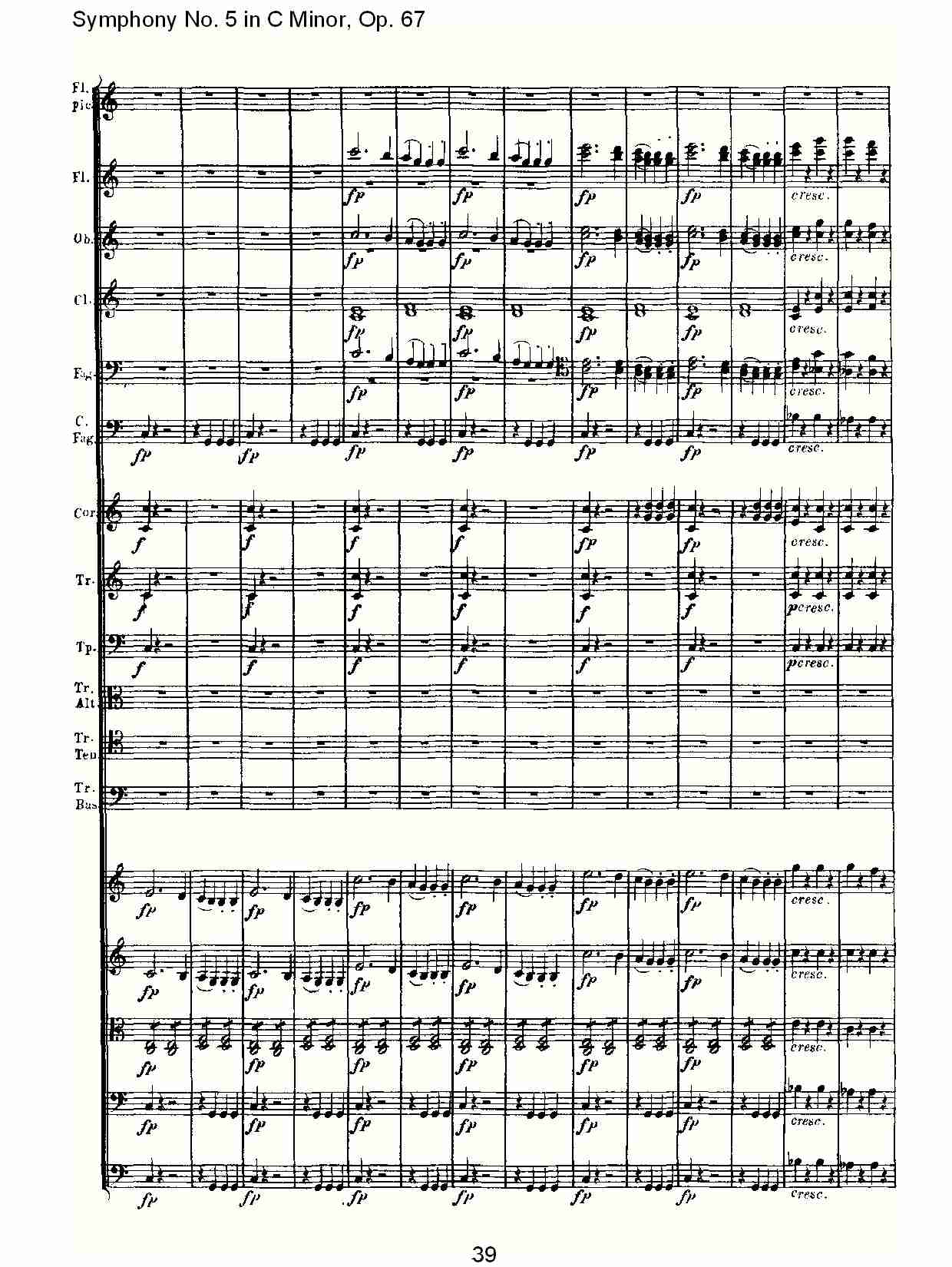 C大调第五交响曲 Op.67 第四乐章总谱（图39）