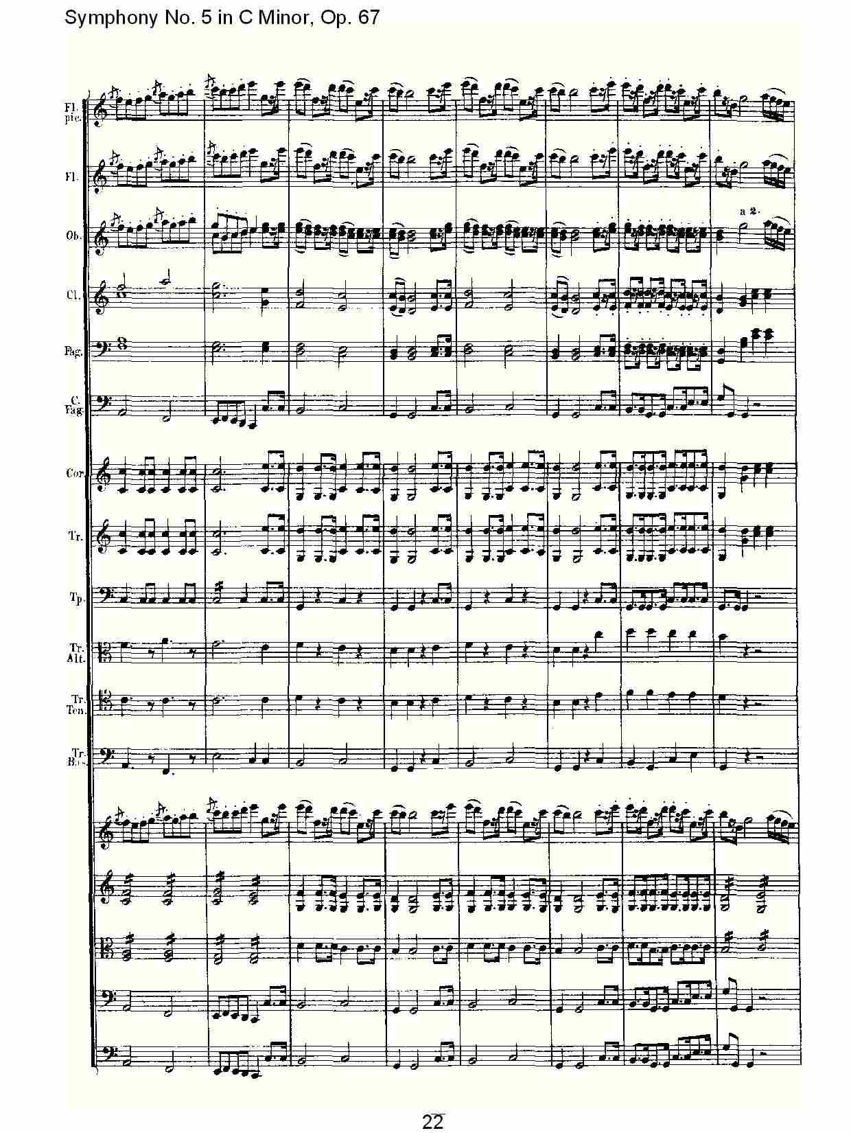 C大调第五交响曲 Op.67 第四乐章总谱（图22）