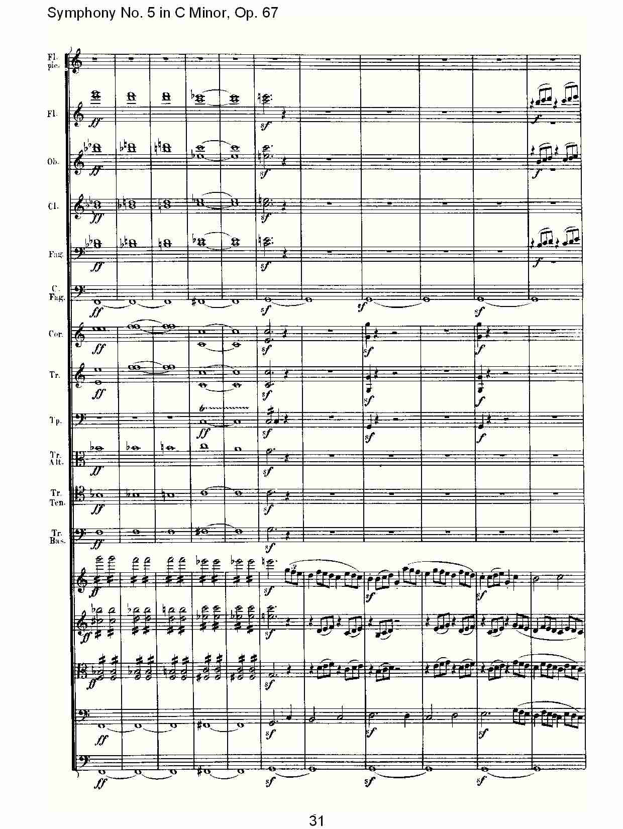 C大调第五交响曲 Op.67 第四乐章总谱（图31）