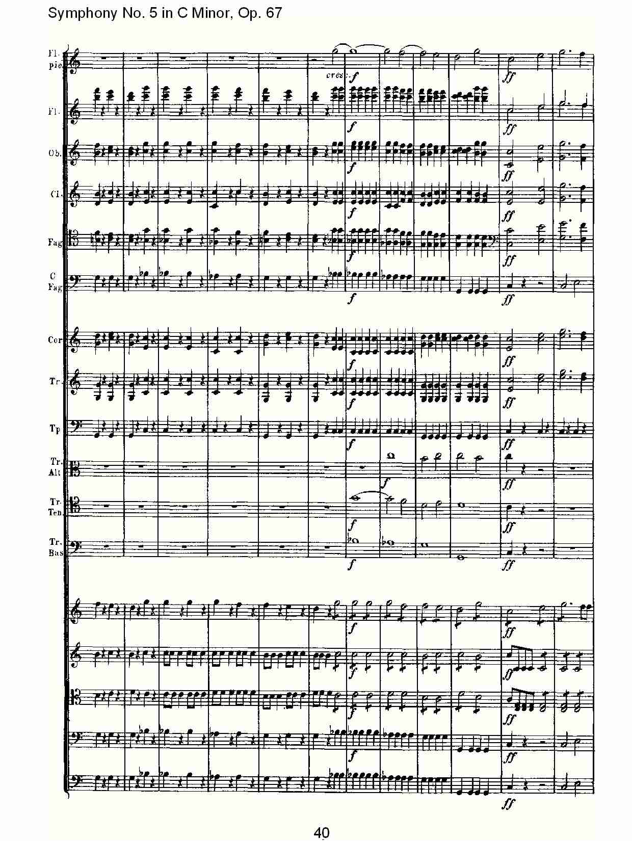 C大调第五交响曲 Op.67 第四乐章总谱（图40）