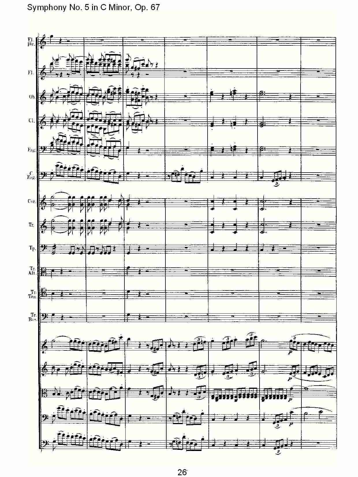 C大调第五交响曲 Op.67 第四乐章总谱（图26）