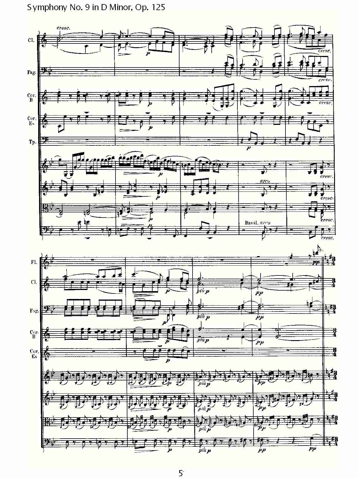 D大调第九交响曲 Op.125 第三乐章（一）总谱（图5）