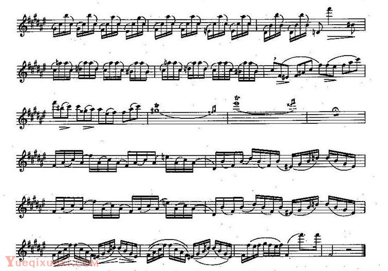 长笛练习曲100课：第91课 匀速练习曲