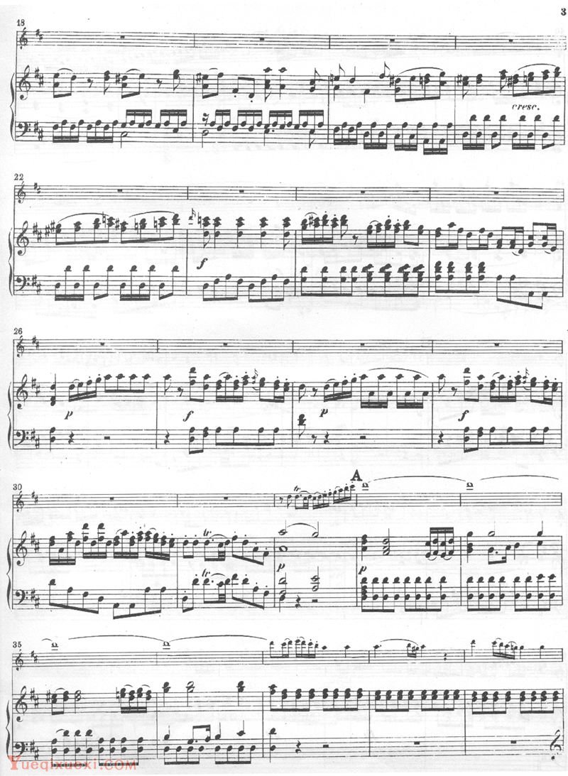 莫扎特D大调第二长笛协奏曲Morzat D Major Concerto No.2 