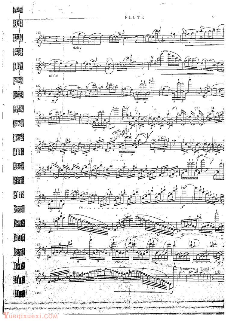 Grand Polonaise (flute)大波兰舞曲(长笛分谱)