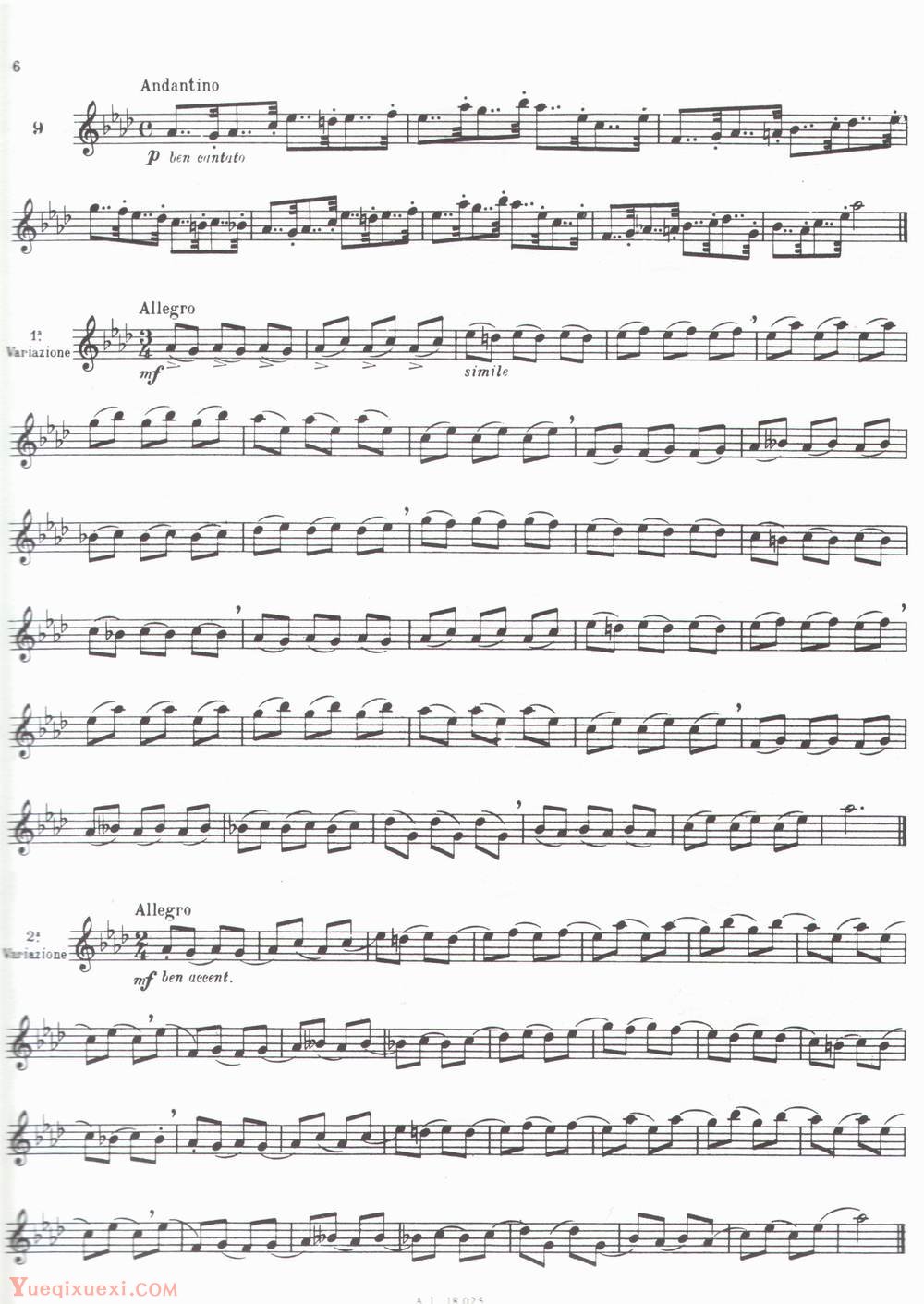MARCEL MOYSE 24首旋律的小练习曲和变奏乐谱：第二部分 Part II