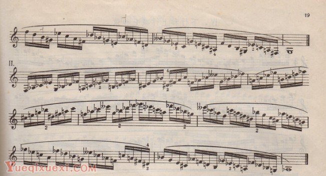 高清单簧管(全音阶上的减七和弦)每日练习谱
