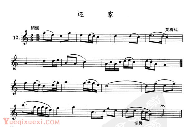 单管簧谱之中国乐曲：还年