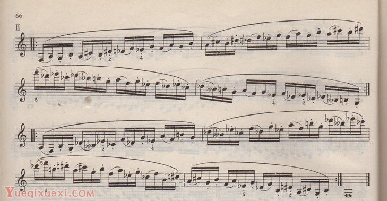 单簧管(三度音阶 全音阶大三度）每日练习谱