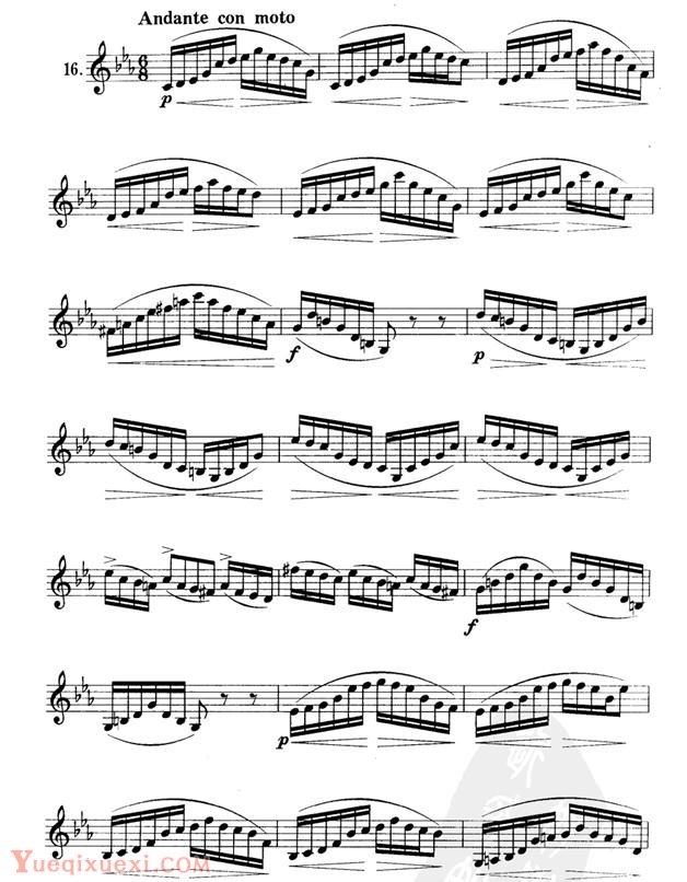 单簧管练习曲21首