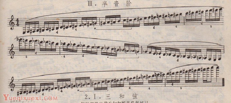 高清单簧管(半音阶)每日练习谱