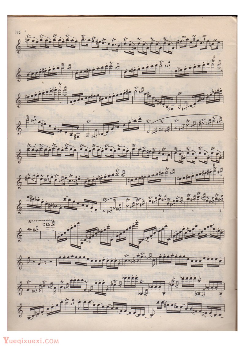 单簧管(断音和装饰音练习曲)每日练习谱