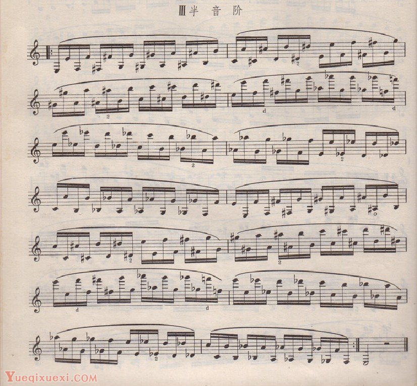 单簧管(八度音阶 半音阶 )每日练习谱