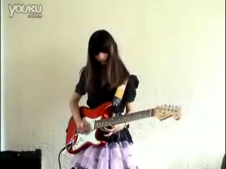  [小恺子]国外点击超火爆的超强15岁电吉他美少女