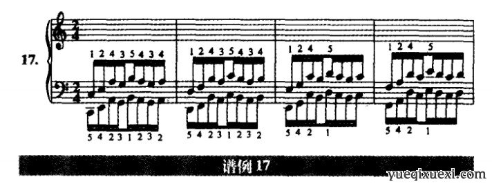 哈农钢琴练习曲N0.17_哈农钢琴练指法第十七首教学指导