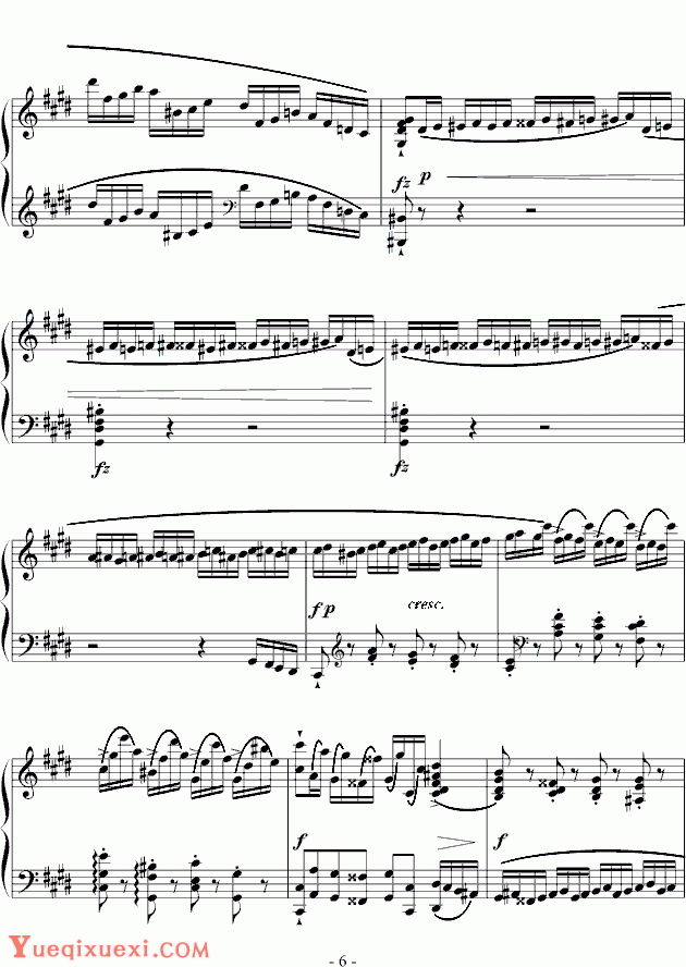 chopin《肖邦练习曲-Etude OP.10 NO.4》钢琴谱