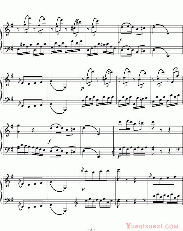 贝多芬-beethoven 第25奏鸣曲第三乐章