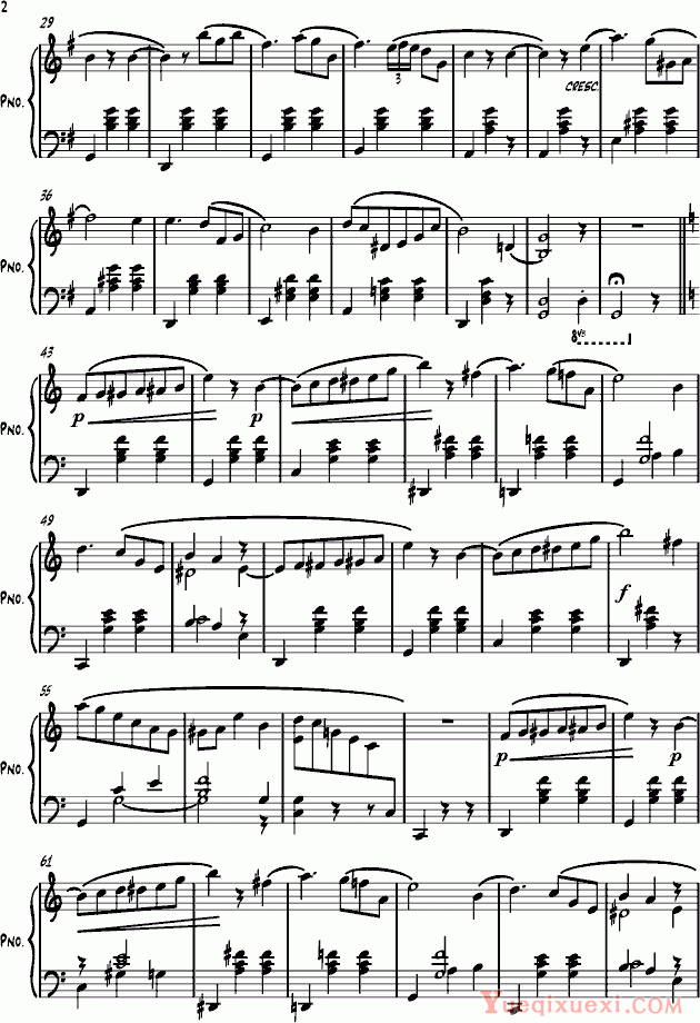 borowsky Waltz 钢琴谱