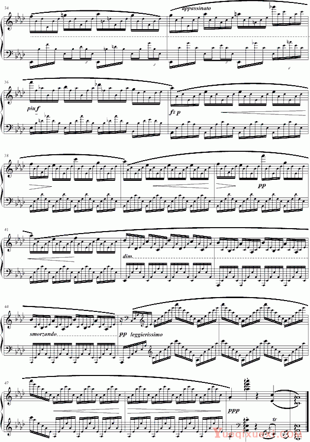 肖邦-chopin 肖邦练习曲Op.25-Nr1