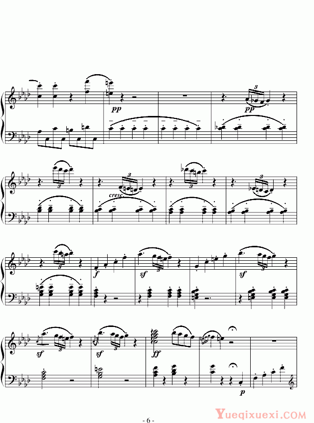 贝多芬 beethoven f小调奏鸣曲第一乐章Op.2 No.1