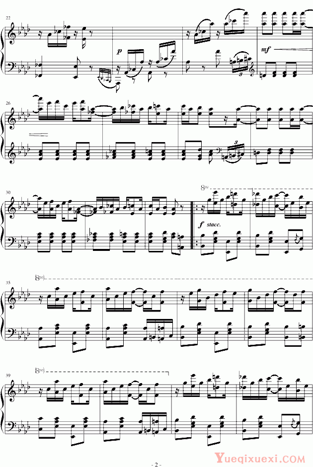 拉格泰姆 Scott Joplin Maple Leaf Rag 钢琴谱
