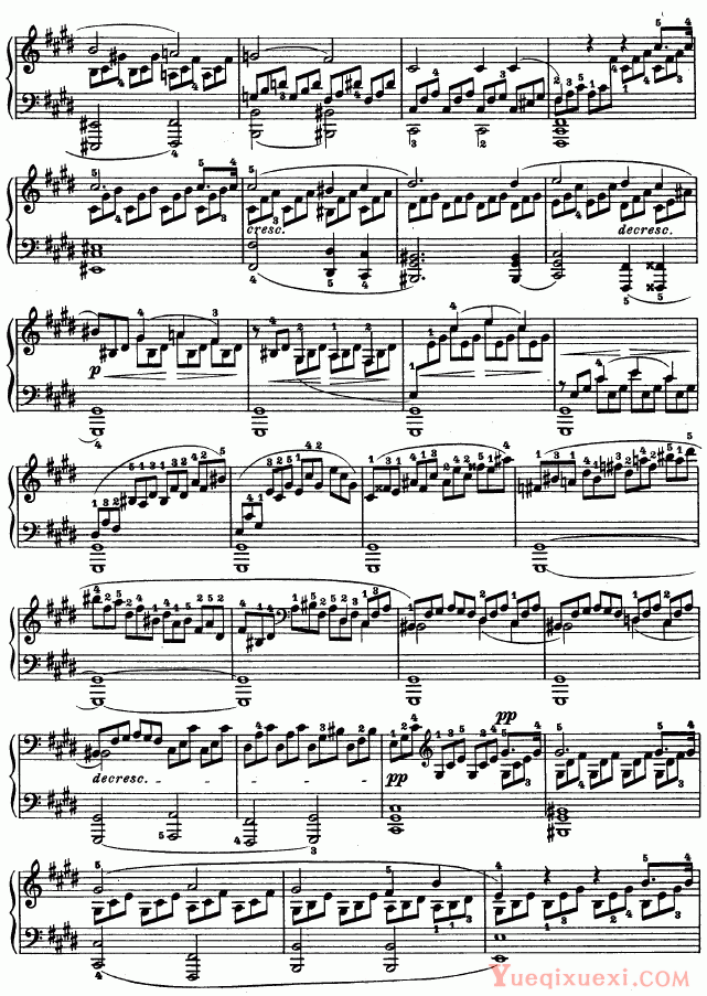 贝多芬-beethoven 第十四钢琴奏鸣曲《月光曲》（Op.27 No.2）