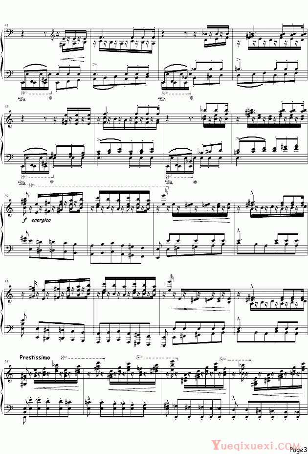 李斯特 Etudes dexecution transcendante No.2 （fusées） 钢琴谱