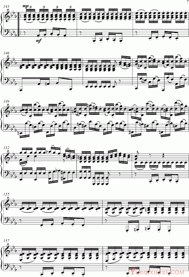 莫扎特 Symphony No.1 for Piano Solo 钢琴谱