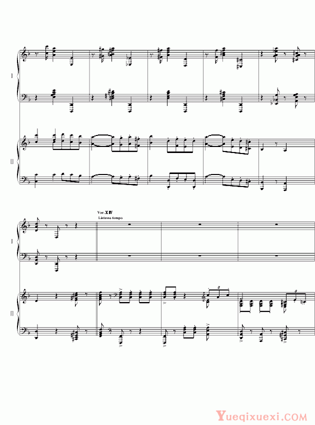 拉赫马尼若夫 帕格尼尼主题狂想曲（11-18变奏）