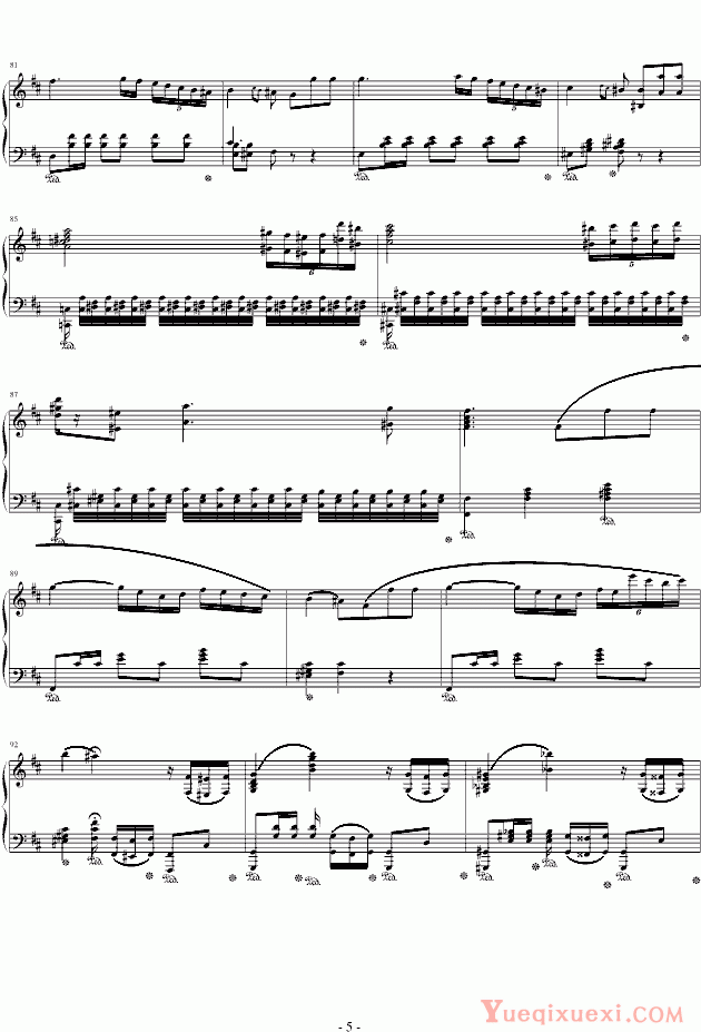 维尼亚夫斯基 Polonaise in D Major钢琴谱