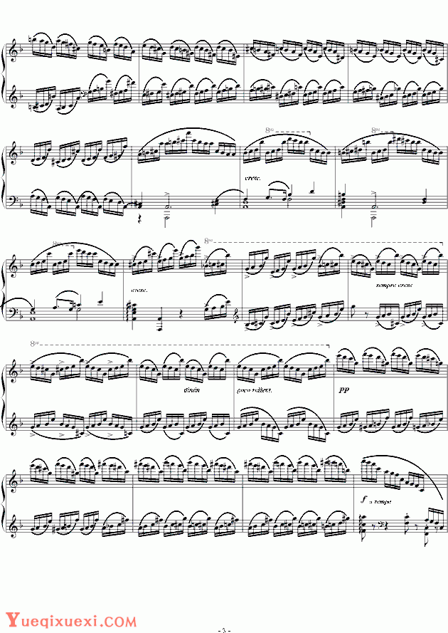chopin《肖邦练习曲-Etude OP.10 No.8》钢琴谱