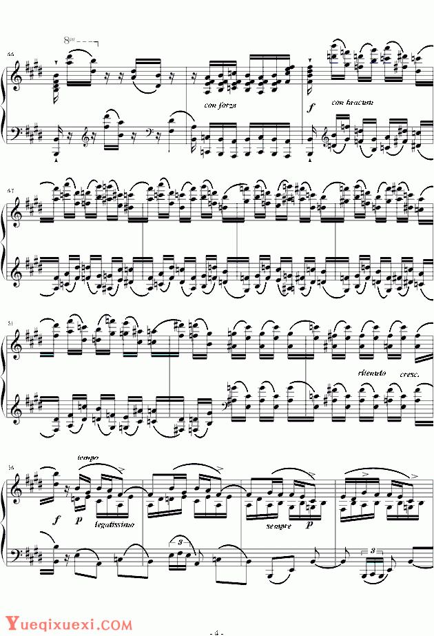 chopin《肖邦练习曲-Etude OP.10 NO.3》钢琴谱
