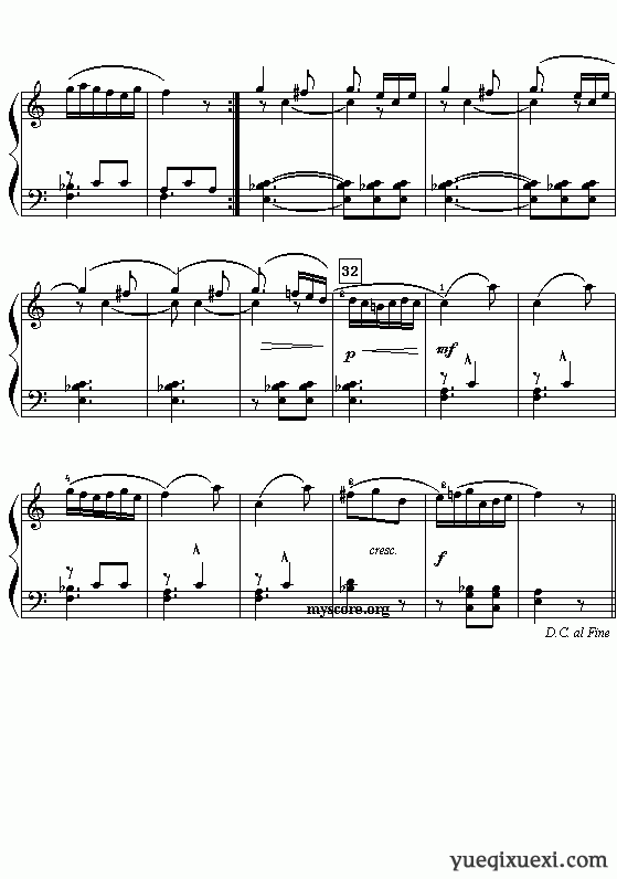 莱蒙钢琴练习曲（作品37）第6首曲谱