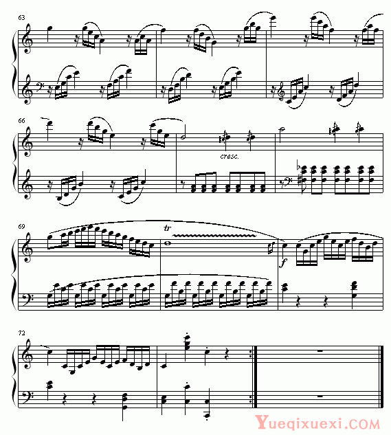 莫扎特 奏鸣曲 Sonatas K545