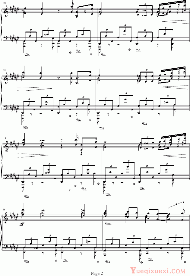 斯克里亚宾 斯克里宾练习曲Op8.12