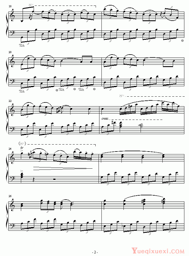 贝多芬-beethoven 第五钢琴协奏曲 第二乐章