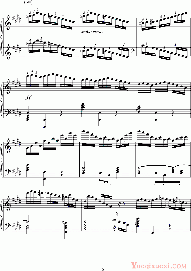 莫什科夫斯基-Moszkowski 练习曲Op.72 No.1
