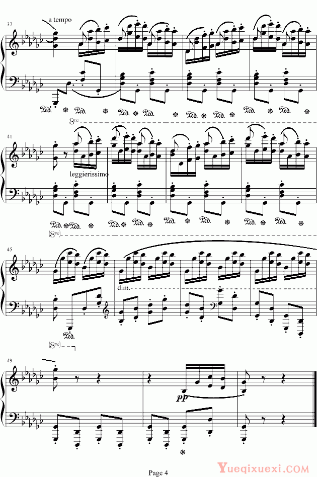 肖邦 chopin 12 Etudes No.9 in G flat major
