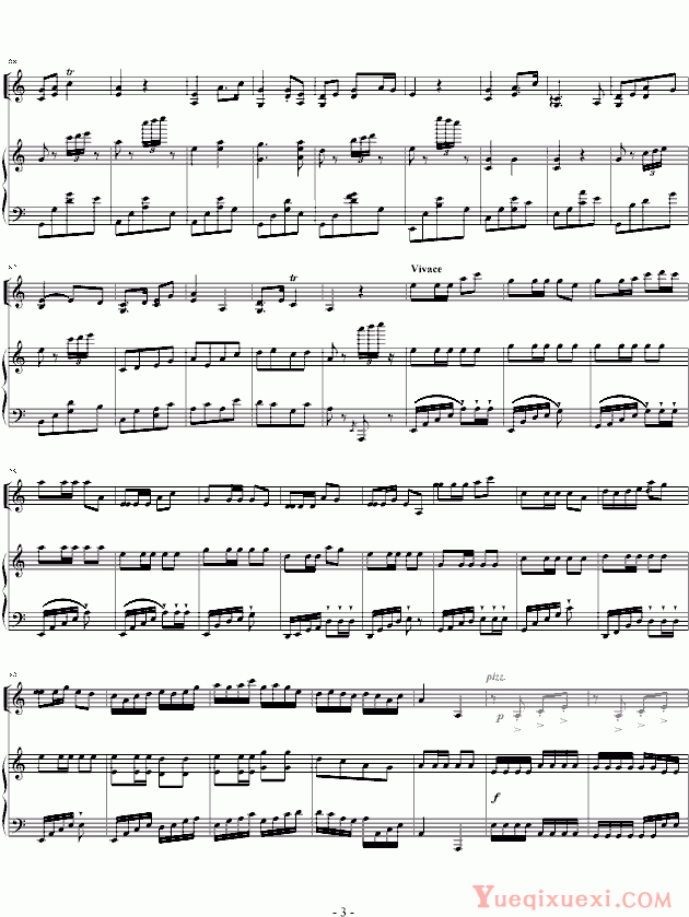 中国名曲 赛马（小提琴版）钢琴谱