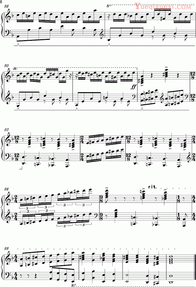 马克西姆 Maksim·Mrvica Rollerball（Toccata & Fugue ）托卡塔与赋格 钢琴谱