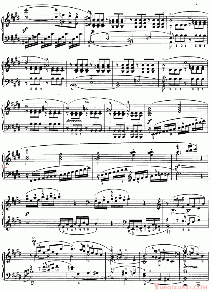 贝多芬-beethoven E大调第九钢琴奏鸣曲　Op. 14 No—1