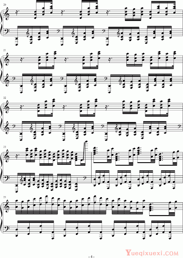 中国名曲 赛马(改编自二胡《赛马》)钢琴谱