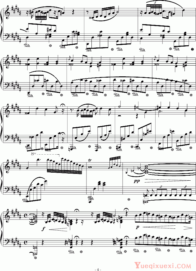 肖邦 chopin B大调夜曲Op.32 No.1