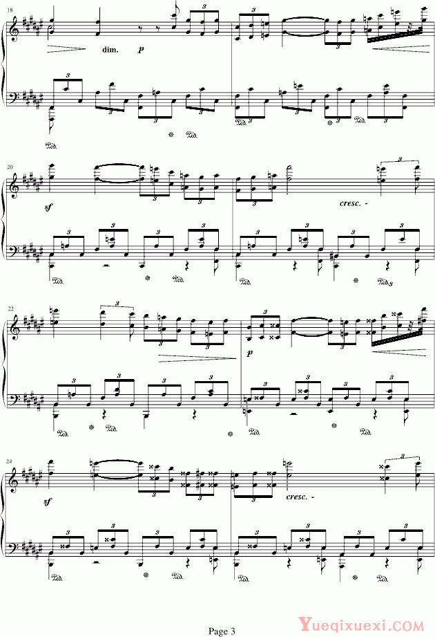 斯克里亚宾 斯克里宾练习曲Op8.12