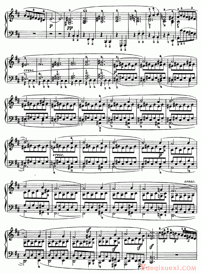 贝多芬-beethoven 第十五钢琴奏鸣曲（Op.28）