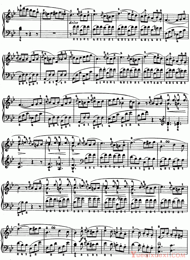 贝多芬-beethoven 第十九钢琴奏鸣曲（Op.49 No.1）