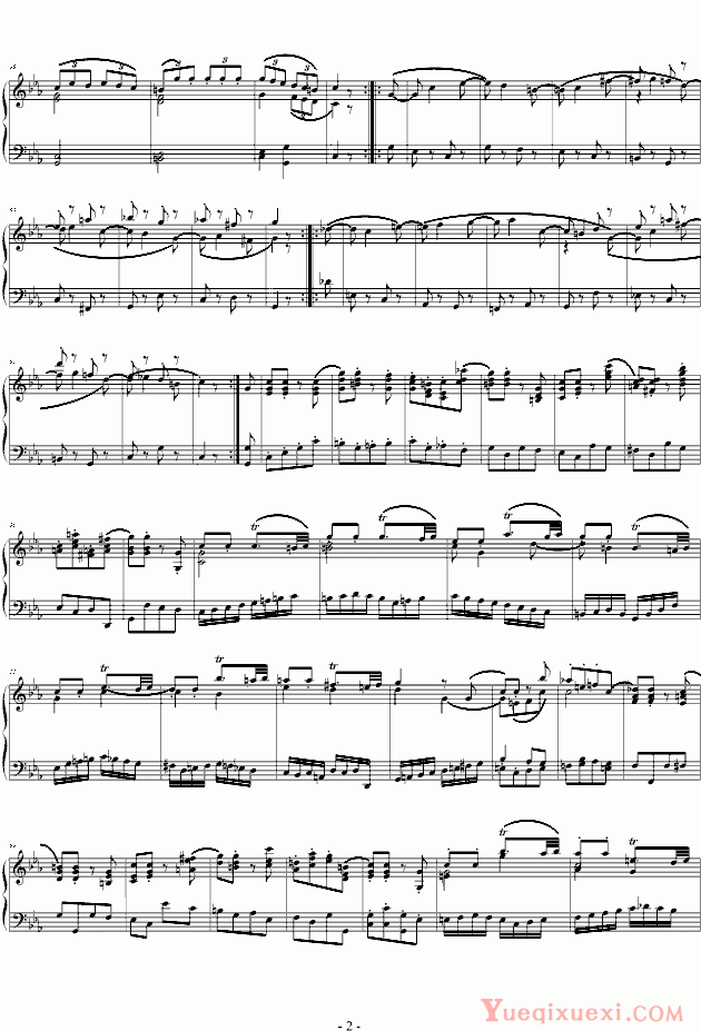 莫扎特 弦乐四重奏K406终乐章