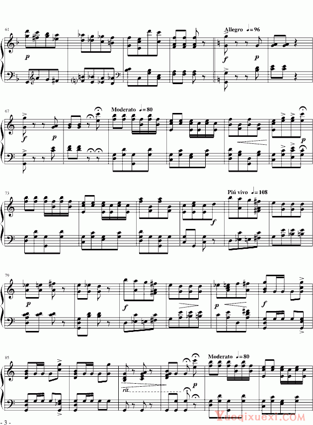 约翰·施特劳斯 拨弦波尔卡 钢琴谱