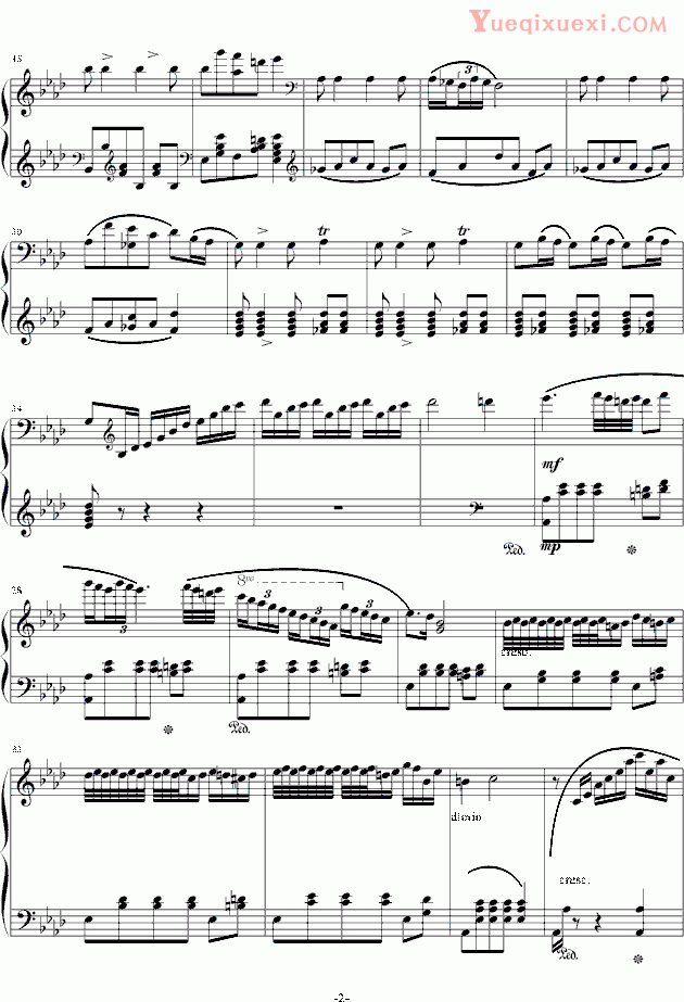 肖邦 chopin《降b小调夜曲,Op.9-1》钢琴谱