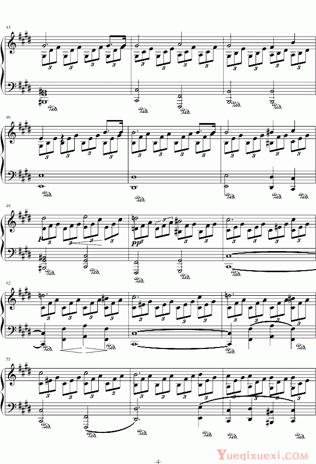 贝多芬beethoven 月光奏鸣曲（1，2，3乐章） 钢琴谱